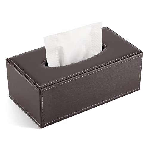 yaoqijie Cuoio dell'unità di elaborazione Casa / Ufficio / Custodia for fazzoletti for fazzoletti cosmetici for auto Copri tovaglioli Custodia for fazzoletti 25 X 14 X 9,5 CM lasting ( Color : A002 br