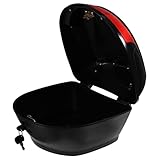 Toddmomy Moped Scooter Motorcycle Luggage Trunk Storage Box Tail Trunk Luggage Case Motorcycle Storage Carrier Lock Carrier Case Box Travel Rack