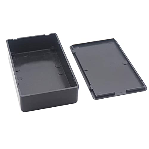 GTIWUNG 6 Stück Elektronik Gehäuse Kunststoff, Anschlussdose ABS Projektbox Elektronische Aufputzdose Gehäuse für Klein Arduino 100 x 60 x 25 mm Abzweigdose (Schwarz & Weiss)