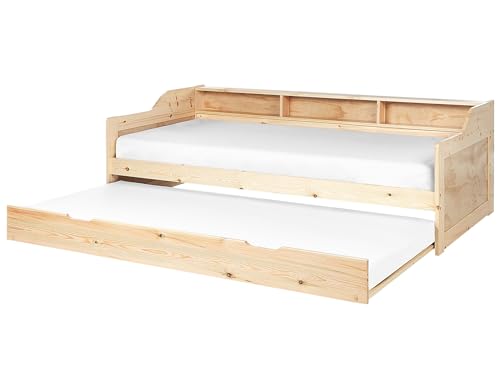 Cama nido de madera clara de pino 90 x 200 cm Edern