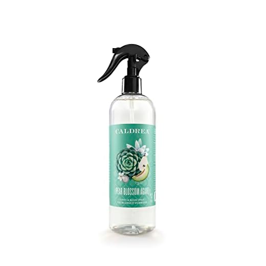 Caldrea Linen and Room Spray Air Freshener, Made with Essential Oils, Plant-Derived and Other Thoughtfully Chosen Ingredients, Pear Blossom Agave Scent, 16 oz