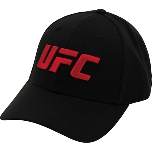 Image of Concept One Unisex Adult UFC Baseball Hat, 6 Panel Adult Flex Fit Active Sport Cap with Curved Brim