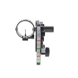 TRUGLO Range Rover Single-Pin .019" Dia Right-Handed Archery Hunting Moving Black Bow Sight with Standard Adjustment - Light Not Included