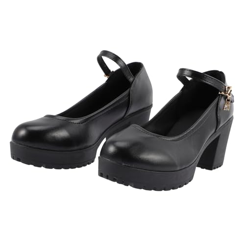 Sandales à talons hauts et plateforme avec intérieur cuir noir pour galber la silhouette