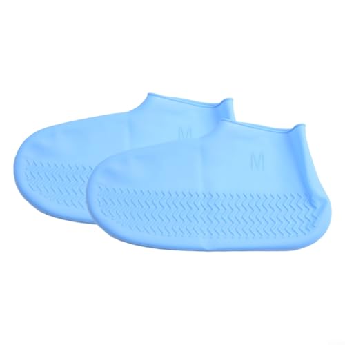 ComfyHarbor Fundas de silicona para zapatos, impermeables, antideslizantes, protectores de botas, reutilizables, elásticos, equipo de lluvia para exteriores, ciclismo, senderismo, caminar, suela
