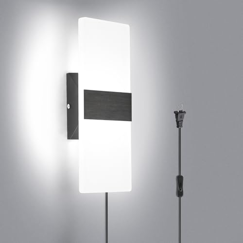 TRLIFE Modern Plug-In Wall Sconce