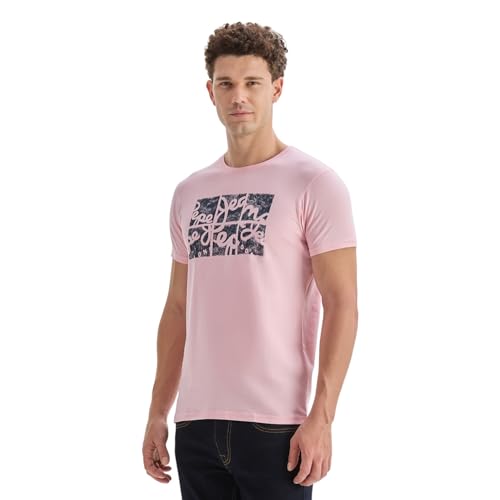 Image of Pepe Jeans Men T-Shirt|Cotton|Slim Fit