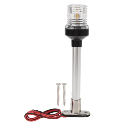 Feu de poupe de bateau à LED 10 pouces et lampe d'ancre 360° pour yacht