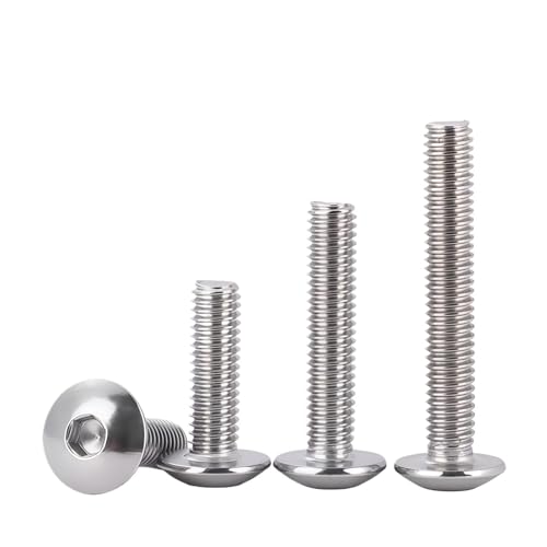 Vis M4 acier inoxydable 304 bombée tête ronde pour fixation durable
