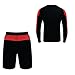 2BOLD Kids Rash Guard Set (US, Alpha, Large, Regular, Regular, Red)