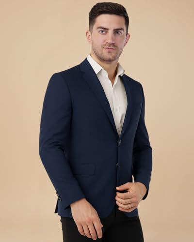 Image of SaintX Men's Formal Blazer | Fully Lined | Slim Fit | Professional Jacket | Premium Business Formal Suit | Office | Wedding | All Purpose