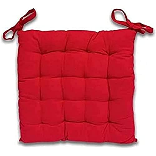 Cuscino perSedia capitonné in cotone PANAMA Rosso