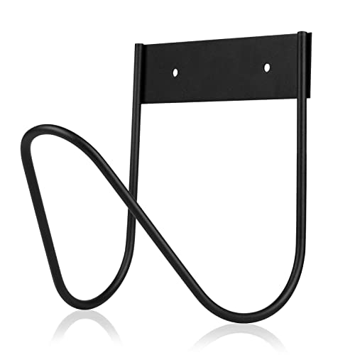 Onlyme - Soporte de manguera de agua para exterior, acero inoxidable, soporte de pared para manguera de jardín, color negro, juego de 1 Cover