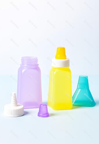Image of MaruHub 2pcs Mini Ketchup Bottles with Funnel (30ml) | Refillable Condiment Squeeze Containers for Sauce, Honey, Mustard, Soy, Syrup | Portable Travel Sauce Bottles for Bento Lunch Box & Kids