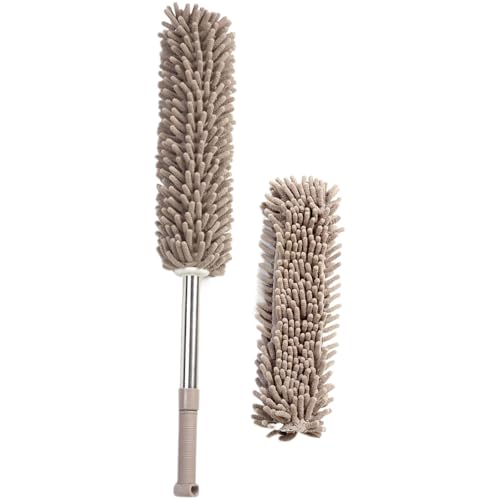 Multipurpose Telescopics Cleans Dusters with Soft Brush Microfiber Dusters for Home and Office Use