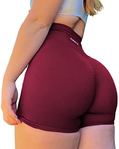 Image of AUROLA Intensify Workout Shorts for Women Seamless Scrunch Short Gym Yoga Running Sport Active Exercise Fitness Shorts