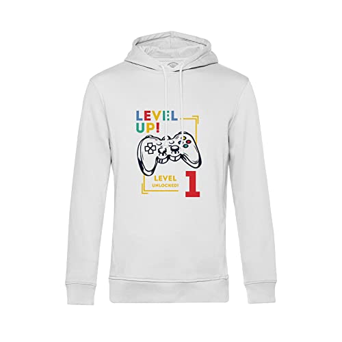 Sweat à capuche Level Up unlocked 1 anniversaire célébration enfant