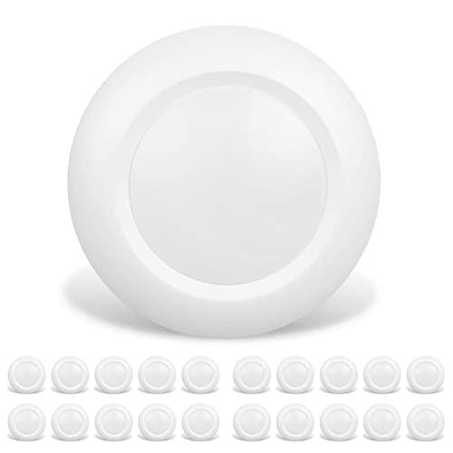 JULLISON 20 Packs 6 Inch LED Low Profile Recessed & Surface Mount Disk Light, Round, 15W, 900 Lumens, 5000K Day Light White, CRI80, Driverless Design, Dimmable, ETL Listed, White JULLISON 20 Packs 6 Inch LED Low Profile Recessed & Surface Mount Disk Light, Round, 15W, 900 Lumens, 5000K Day Light White, CRI80, Driverless Design, Dimmable, ETL Listed, White