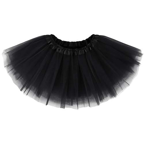 Black Tutu Adult Women Plus Size Tutu Skirts Halloween Tulle Skirt for Womens Black Skirt Costume Adult Tutus for Women