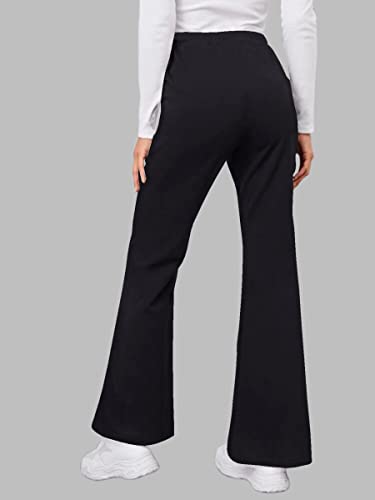 Dream Beauty Fashion Women's Bell Bottom High Waist Trouser, Elastic Flared Bootcut Pants, Stretchy Parallel Leg for Casual Office Work wear (BZF-Dhoni 4)