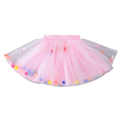 Tutu Rock Petticoat für Mädchen kurz mit Pompons geeignet für...