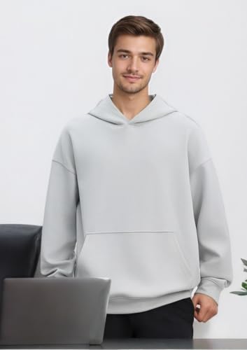 Oversized Mens Hoodies Fleece Solid Colours Winter Hoodie Heavyweight Fashion Hoodies for Men Women Couples Sweatshirts3