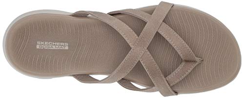 Skechers womens On-the-go 600 - Promenade Sandal , Taupe , 11