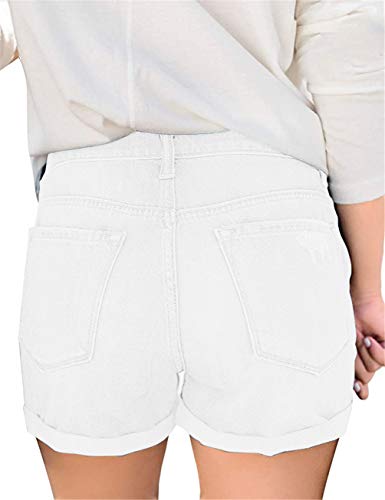 Image of MODARANI Denim Shorts for Women Distressed Jean Shorts Ripped Summer Hot Short