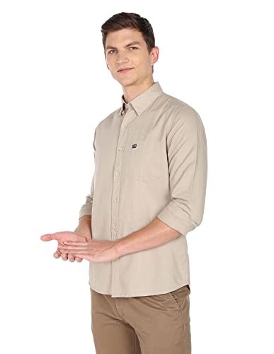 Image of Arrow Men's Solid Regular Fit Shirt