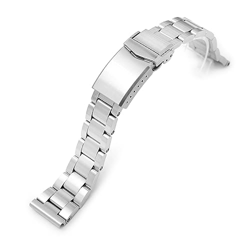 Bracelet montre 20mm Super Boyer MiLTAT métal droit conique homme agate