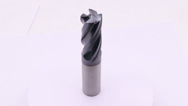 Image of 3 /4 inch 4 Flute Variable Carbide End Mill, 0.04 inch Corner Radius, AlTiN Coated | Variable Helix, Solid Carbide, 3 /4 inch Cutting Diameter, 3 /4 inch Shank Diameter, 1-3 /4 inch Length of Cut, 4 inch Overall Length