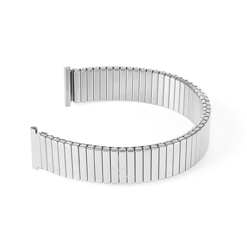 Bracelet de montre élastique acier inoxydable doré contre les fermoirs rigides