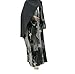 Muslim Prayer Cardigan Fashion Tie-dye Abaya Islamic Light Dress Comfortable Long Robe for Women