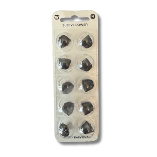 Widex Sleeve Power Hearing Aid Tips – Secure Fit for Hearing Aids, Noise Isolation (Medium)