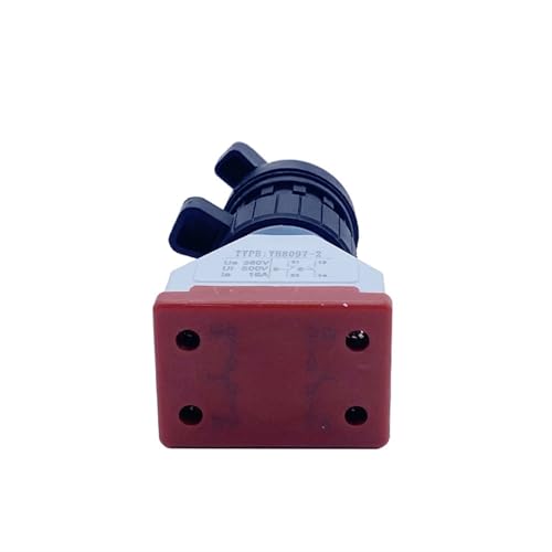 Interruptor giratorio con contacto plateado y selector de transferencia manual 16A IP66 4