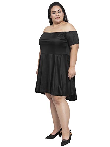 Image of Flambeur Women's Hosiery Fit and Flare Knee-Length Dress