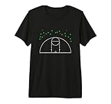 3-Point Shooter Shot Chart Range Funny Basketball T-Shirt