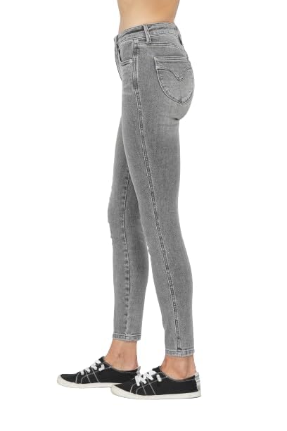 Judy Blue Mid Rise Tummy Control Shield Pocket Skinny Jeans 888623