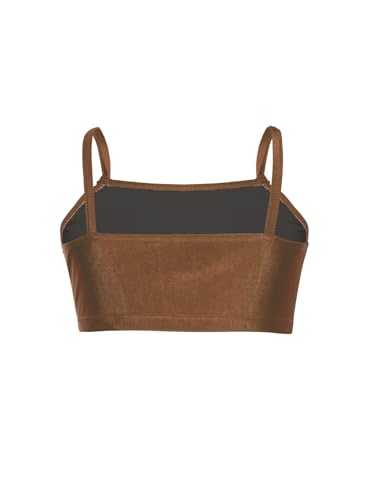 Jugaoge Kids Girls Training Bra Spaghetti Straps Sports Bra Crop Tops Seamless Yoga Dance Underwear4