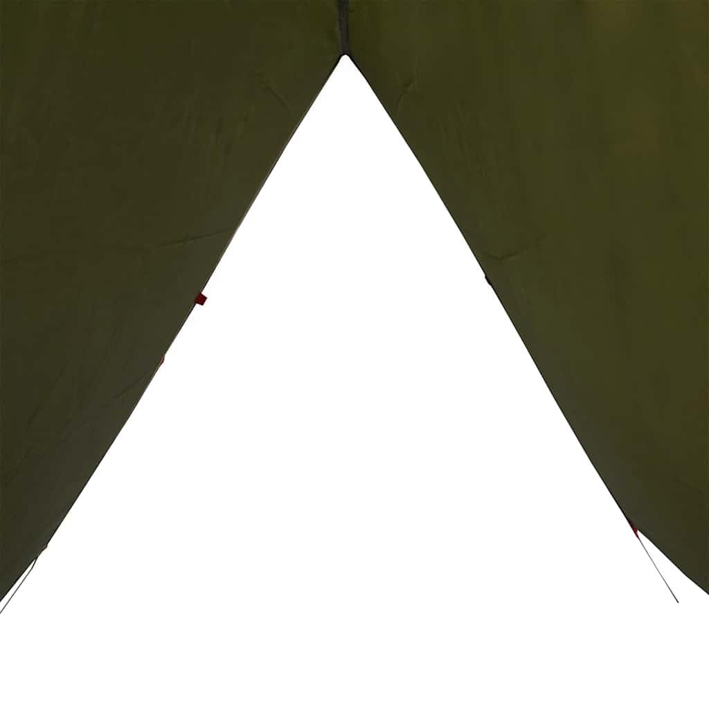 Tarp Olivgrün 306 x 306 cm Camping-Plane Zeltplane für Outdoor und Trekking mit Tragetasche, Vielseitige Abdeckung mit Ösen, Leichte Camping-Überdachung