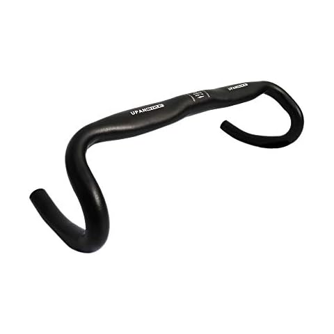 UPANBIKE Fixed Gear Bike Road Bicycle Aluminum Alloy Drop Bar Bent Handlebar Φ31.8mm 420mm Cover