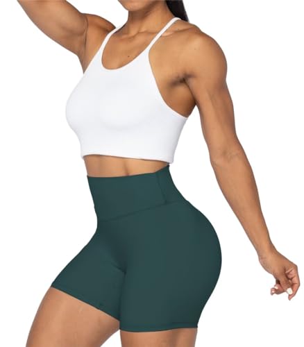 Image of Sunzel No Front Seam High Waist Biker Shorts for Women, Squat Proof Yoga Workout Gym Bike Shorts | 3, 5 Or 8-Inch Inseam, High Waisted, Tummy Control, No Front Seam, Buttery Soft, Compression Fit, Squat Proof
