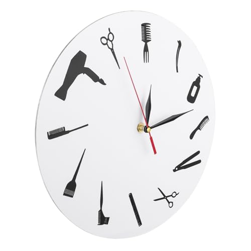 Horloge murale coiffure ronde Alipis décorative salon - 2