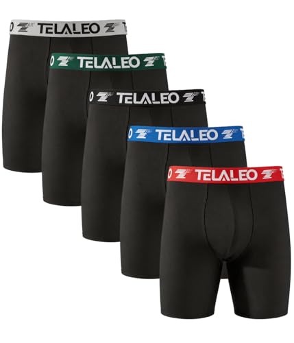 Men's 5-Pack Long Leg Boxer Briefs, 9