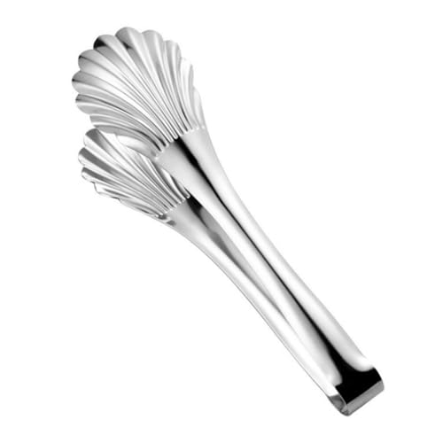 SHOWERORO Stainless Steel Buffet Clips with Non-slip Handle Heat-resistant Bbq Tongs for Serving Vegetables Bread and Seafood Indoor and Outdoor Events
