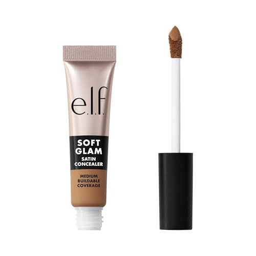 e.l.f. Soft Glam Satin Concealer, Medium Coverage, 40 Tan Warm