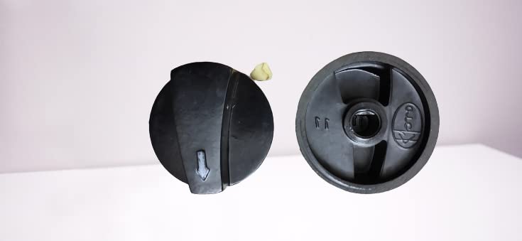 Poojay - Gas Stove Knob (Push/Pressing Type Set Of 2 Pieces) - Butfly, Pegeon, Usha, Surya, Sun Flame, Super Flame - Plastic