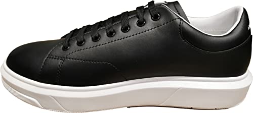 Image of Armani Exchange Mens Thick Sole Leather Sneakers