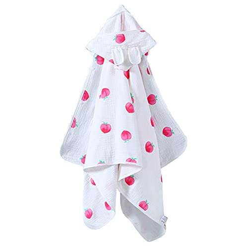 YEBON Super Soft 4 Layers Muslin Baby's Hooded Towel/Blanket/Bathrobe for Child Toddler Perfect Shower Gifts 55