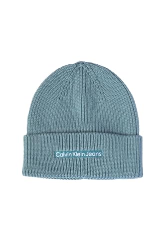Bonnet Calvin Klein CKJ Institutional Embro Beanie Arctic bonnet bleu homme femme